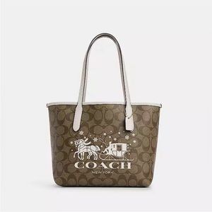 Coach Horse and Sleigh Mini City Tote New Without Tags.